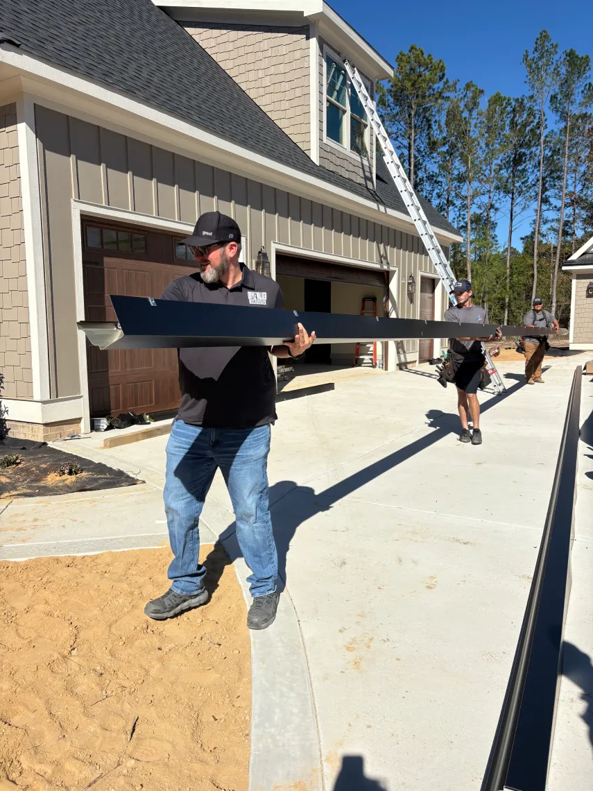 Professional Gutter Services Team at Work
